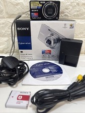 Sony Cyber-shot DSC-WX1 10.2MP Digital Camera Black W/ Sony G Lens Boxed GWO