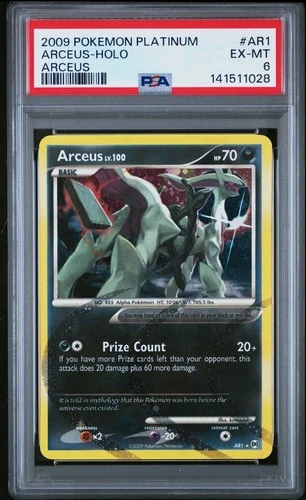 Pokemon PSA 6 Arceus AR1 Holo Rare Platinum: Arceus Free Shipping!