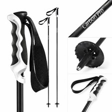 Komperdell Alpine Carbon Ski Poles Duplo Grip Ski Pole Carbon Ski Pole Black