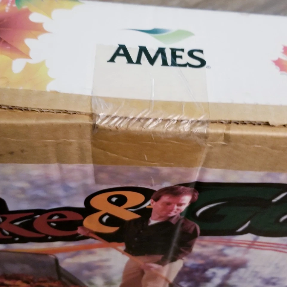 Coleccionista y carretilla vintage Ames Rake & Go Leaf 2 en 1 nueva en caja Foto 2 de 4