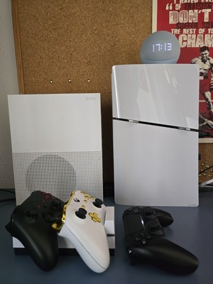 Sony PS5 Slim + Xbox One S Digital Bundle + Accessory bundle.
