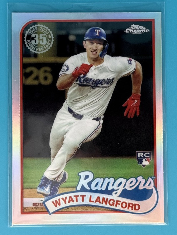 Wyatt Langford (RC) 2024 Topps Chrome Update Series 1989 Topps #89CU-2