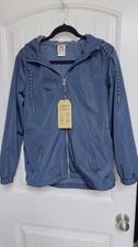 Avalanche women  s Blue Windbreaker Jacket Water Resistant Full Zip Size XS