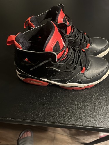 Nike Air Jordan Flightclub 91' Black Red Men's US 8.5 Basketball Shoe DC7329-006 - Picture 7 of 11