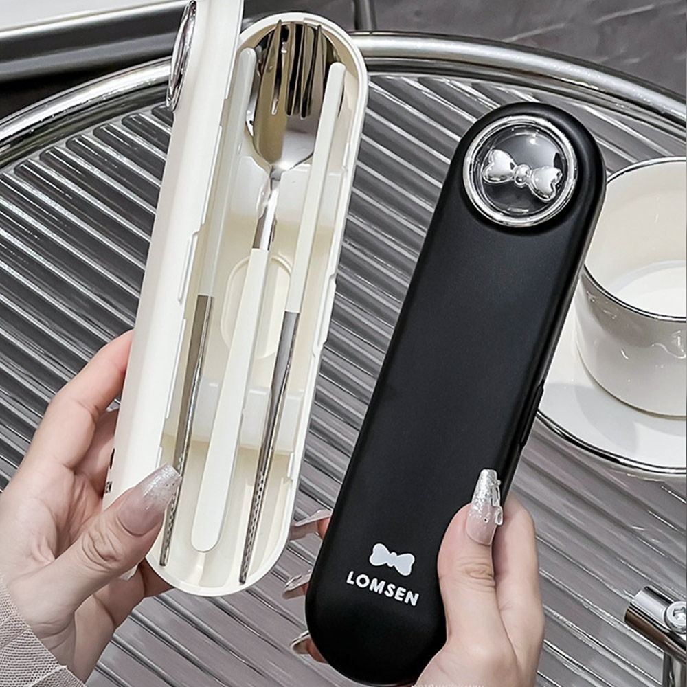 Juego de vajilla portátil de camping Bowknot juego de cena de picnic