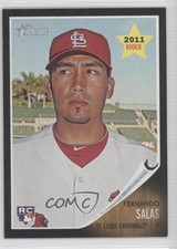 2011 Topps Heritage Chrome Retail Black Border Fernando Salas #C81 0m0