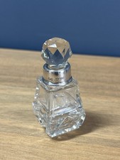 Antique Edwardian 1903 Chester Silver & Cut Glass Scent Bottle, Joseph Gloster