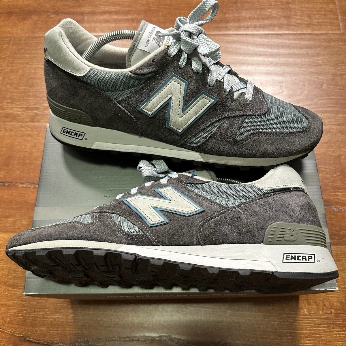New Balance 1300 Shoes Mens 10.5 D Steel Blue Sneakers Made