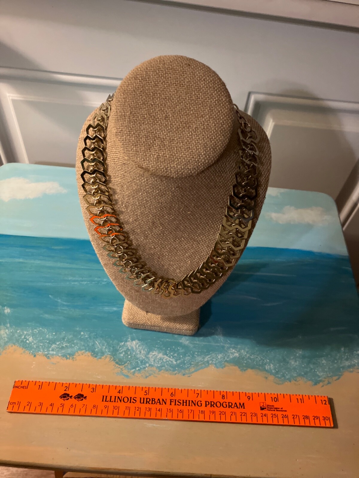 St Thomas Statement Goldtone  Adjustable Necklace - image 3