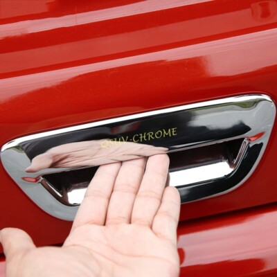 2017-2022 Jeep Compass MP Chrom Heckklappe Griff Schale Cup Cover Trims 2-teilig