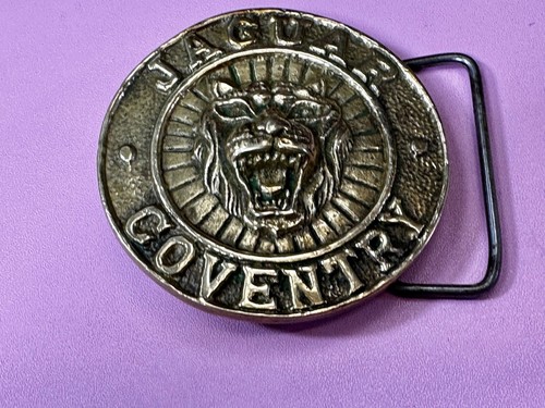 Jaguar Coventry Belt Buckle - Stamped - 580 Solid Brass Taiwan R.O.C - Picture 18 of 19