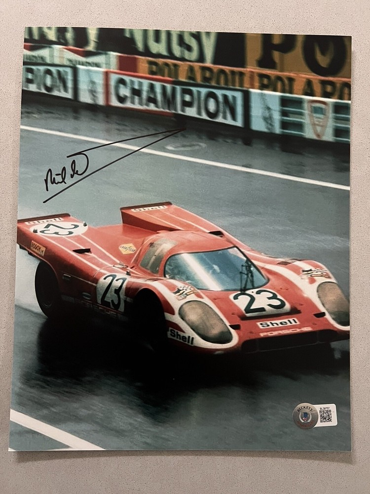Richard Attwood autographed signed 8x10 photo Beckett BAS COA Formula 1 Le Mans