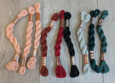 Lot of 9 Skeins DMC Laine Tapestry Needlepoint Cross Stitch 100 Wool 27.3 Yards