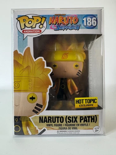 FunKo POP! Animation Naruto (Six Path) GLOW #186 Hot Topic Shippuden H01