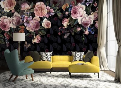 3D Retro Rose ZHUA8742 Wallpaper Wall Murals Removable Self-adhesive Ann 24