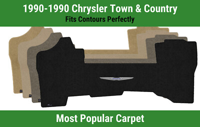 Lloyd Ultimat Front Carpet Mat for '90 Chrysler Town & Country w/Chrysler Wings