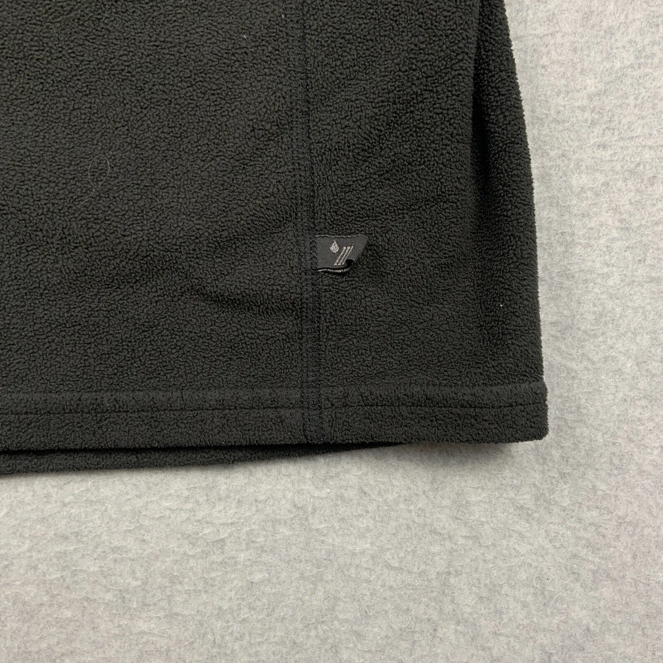 REI Jacket Size S Black Fleece 1/2 Zip Long Sleeve Logo Mock Neck Pullover Mens - Image 4 of 4