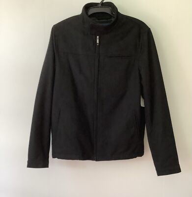 ジャケット・アウター 00s OLD NAVY wool blouson black L OLD NAVY Men's Black Wool Blend Insulated Lined Full Zip