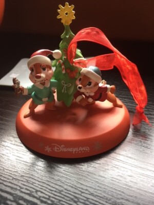 Disney Disneyland Paris Chip & Chap Ornament Figur Weihnachtshänger
