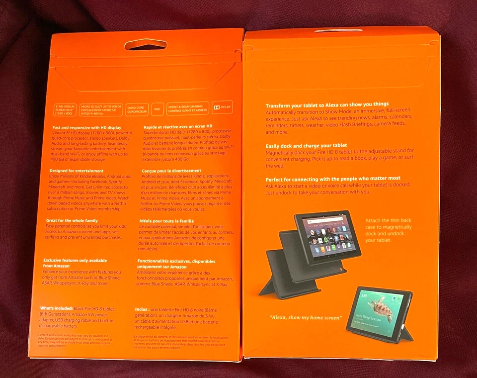 Amazon Fire HD 8 (8th Gen) 32 GB, Wi-Fi, 8 in - Black + SHOW mode Dock Bundle - Image 2 of 4