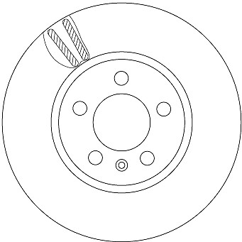 2 x TRW DF6964 Bremsscheibe für AUDI,SEAT,SKODA,VW