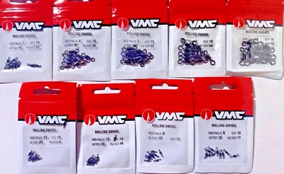 VMC RS  Rolling Swivel in 10 or 50 per value pack  Choose Size