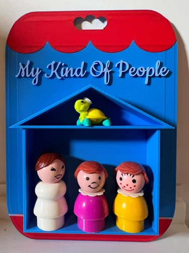 Vintage Fisher Price Custom Display Card