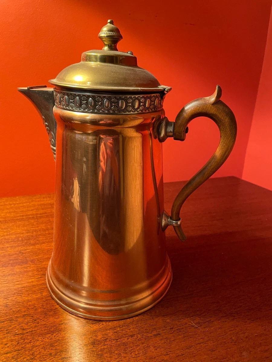 Antique Copper & Pewter Tea Kettle