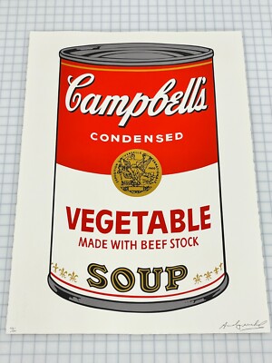 Andy Warhol Campbell's Soup Cans Vegetable 22.5
