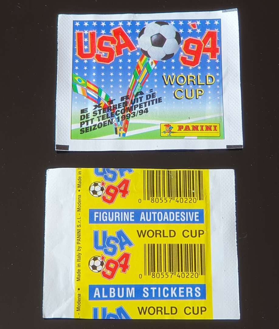 Panini World Cup USA 94 World Cup 1994, sticker pack/bag/bustina
