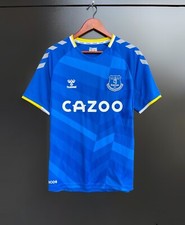 EVERTON JERSEY HOME FOOTBALL SOCCER SHIRT 2021 - 2022 BLUE HUMMEL MENS sz S-XS