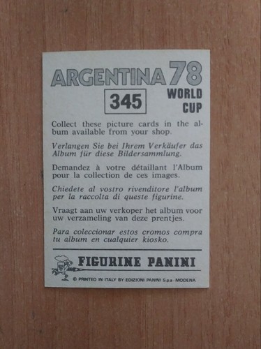 FIGURINE CALCIATORI PANINI ARGENTINA 78 (N. 205-400) SCEGLI DAL MENU A TENDINA - 第 141/201 張圖片