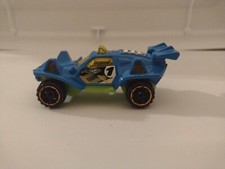 Off Road 2015 Hot Wheels Baja Truck Blue W/ Neon Green & #1 On Side. K10