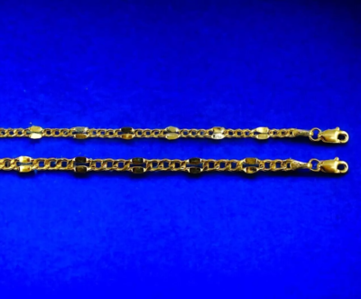 #ad #ad 10K Yellow Gold 3mm 5mm SOLID Mirror Figaro Necklace Bracelet Chain Link 7quot; 30quot; $570.00