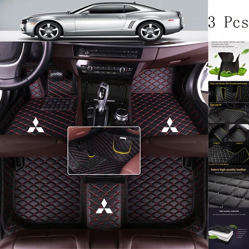 For Mitsubishi Mirage Car Floor Mats Waterproof Carpets All-weather Seasons Set - Picture 23 of 47