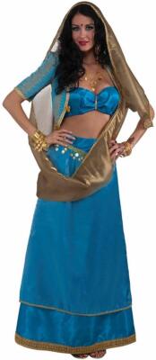Bollywood Beauty Arabian Harem Dancer Fancy Dress Halloween Deluxe Adult Costume
