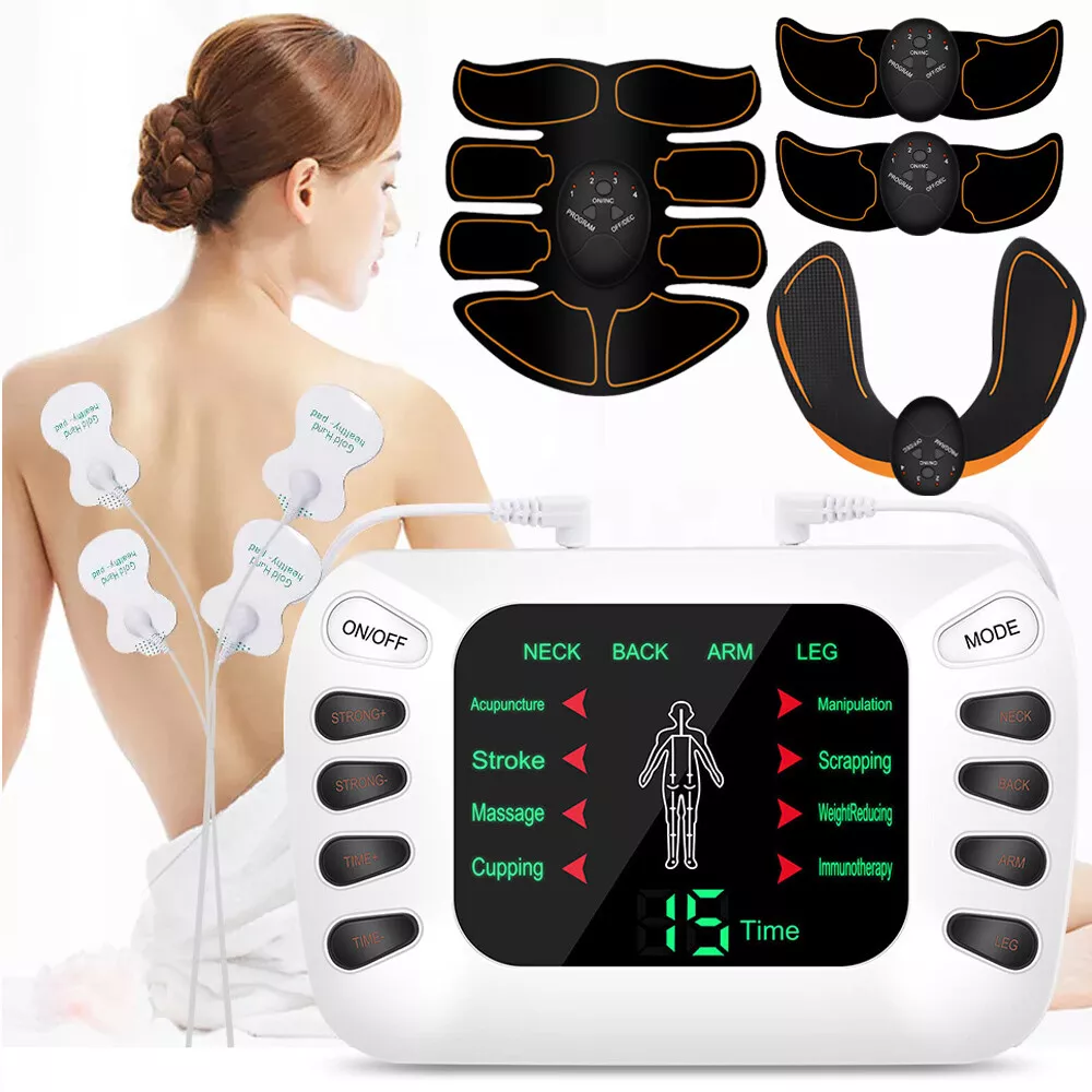 Electric Pulse Massager Muscle Stimulator Therapy Pain Relief Unit Machine  USA