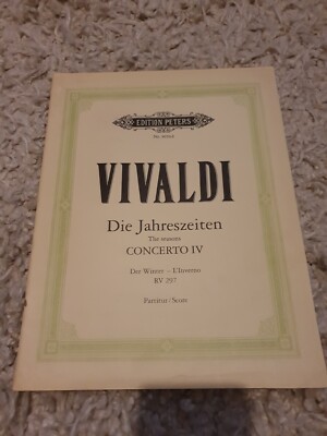 Vivaldi - Die Jahreszeiten Concerto IV, Der Winter Gesamtpartitur