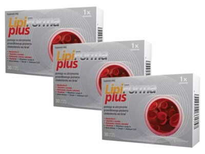 LipiForma Plus 3x30 Kap. Cholesterin, richtige Durchblutung, Herz, cholesterol