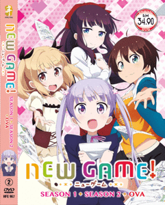 Anime Dvd New Game Season 1 2 Vol 1 24 End Ova Region All Free Shipping Ebay