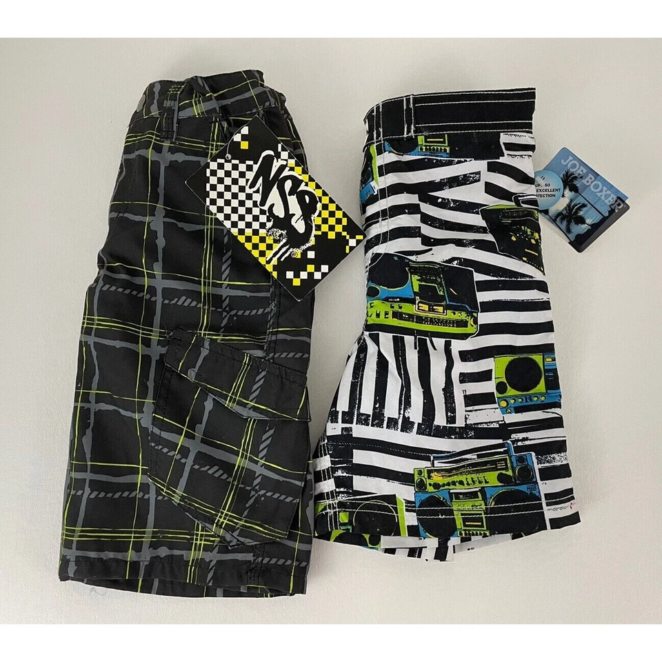 Pantalones Cortos de Natación para Niños 4T Talla 4 Bañador Niño 2 Pares Joe Boxer Ajustables Nuevos con Etiquetas Foto 2 de 4