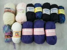PATONS YARN LOT 12 SKEINS KROY, LACE, ASTRA, SPORT, WOOL, SMOKERS HOME