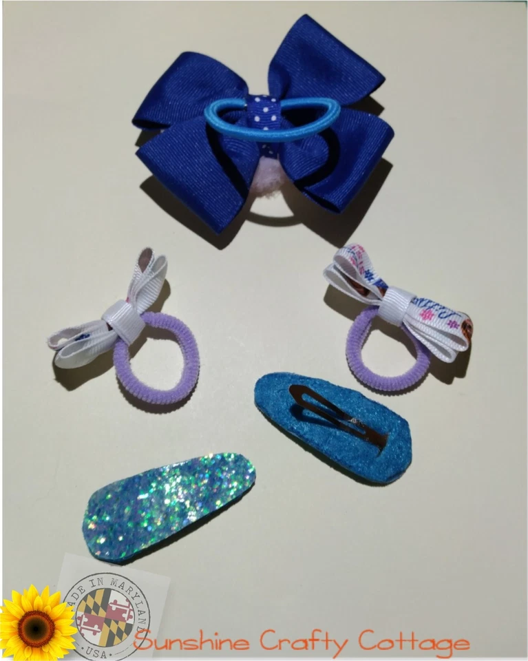 Little Sister "Anna" Inspired Hair Bow Set of 5 - Image 4 of 4