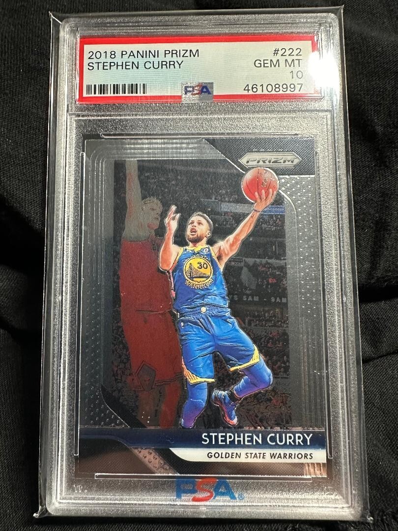 2018-19 Panini Prizm Basketball - #222 Stephen Curry - PSA 10 Gem Mint