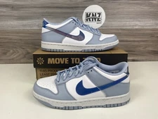 Nike Dunk Low KWE Blue Whisper White (GS) | size 5Y, Women's 6.5  | FJ4668 400