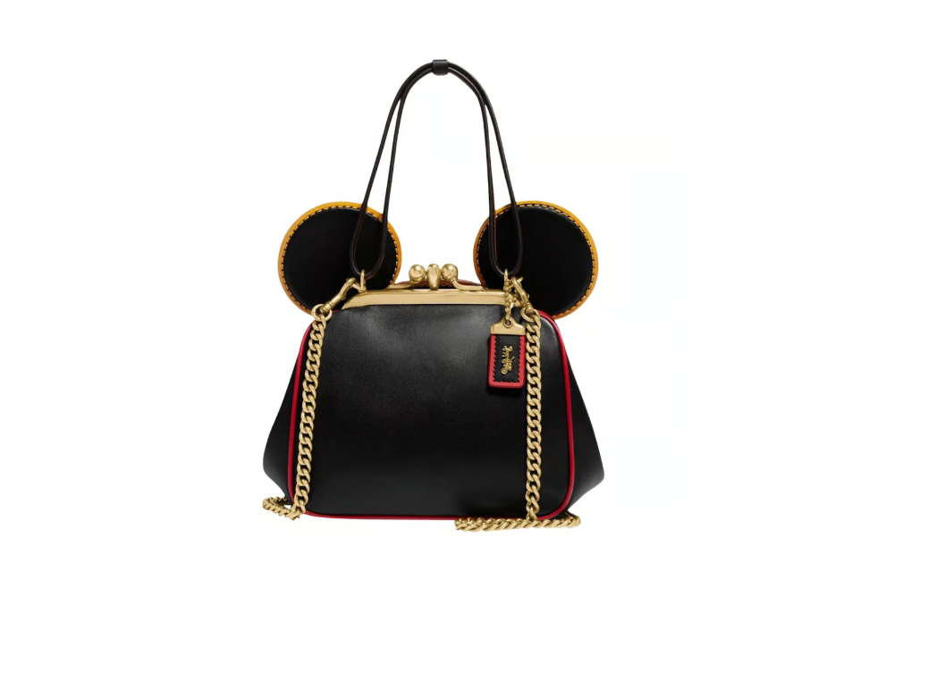 MICKEY MOUSE × Keith Haring ×coach 革製 ② Coach x Keith Haring Disney Mickey Mouse Black Frame Kiss Lock