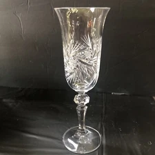 Bohemia Crystal-Crystalex Pinwheel Hand Cut Luxury Champagne Flute Glasses