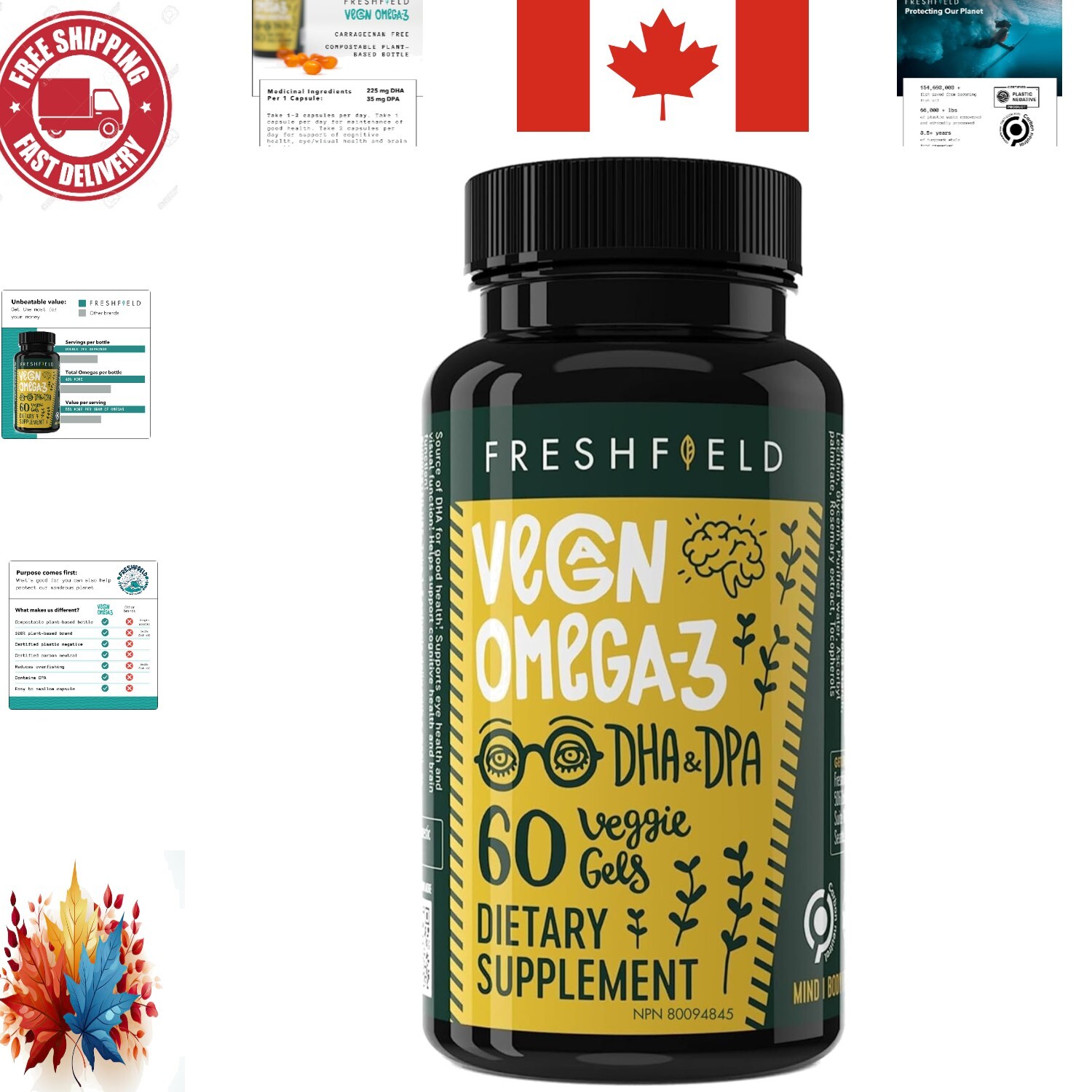 Sustainable Algae Oil Omega 3 Dha Softgels: Pure, Fish-Free, And Eco-Friendly