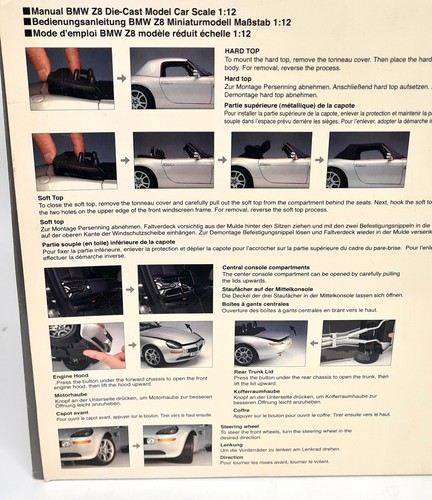 Kyosho 1/12 BMW Z8 007 James Bond World is not Enough Large Diecast Model Car - Picture 20 of 20