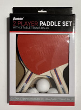 Franklin 2 Player Paddle Set with 3 Table Tennis Balls NEW